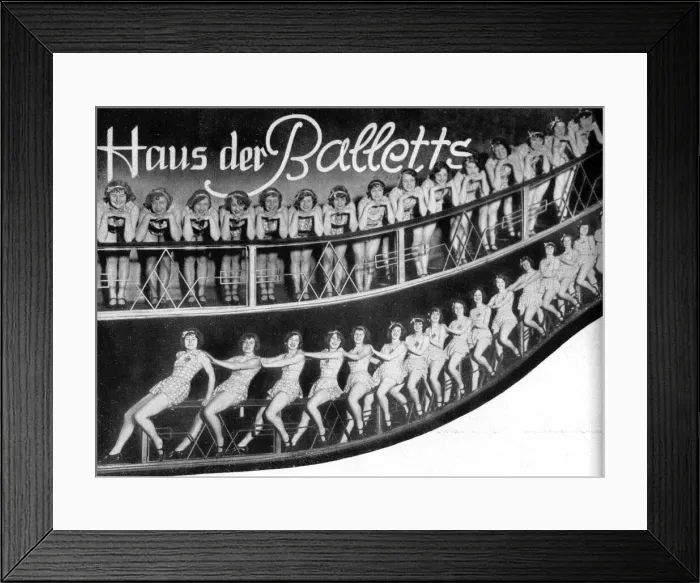 Framed Print : Chorus lines seen at the Wintergarten Theatre, Berlin Date: circa 1920s Framed Print : Chorus lines seen at the Wintergarten Theatre, Berlin Date: circa 1920s