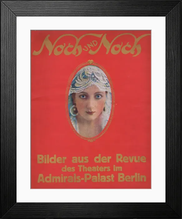 Framed Print : Front cover for souvenir brochure for Noch und Noch, Admiralspalast Framed Print : Front cover for souvenir brochure for Noch und Noch, Admiralspalast