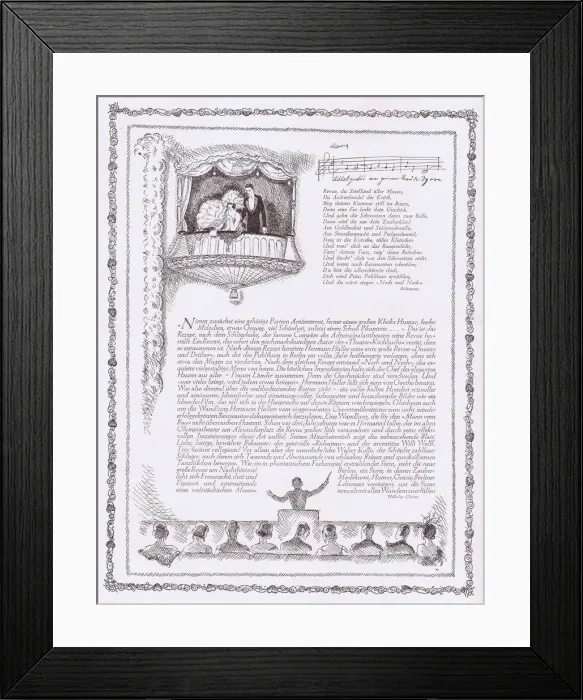 Framed Print : Sketch show a box at the Admiralspalast, Berlin, 1925 and the orchestra Date: 1925 Framed Print : Sketch show a box at the Admiralspalast, Berlin, 1925 and the orchestra Date: 1925
