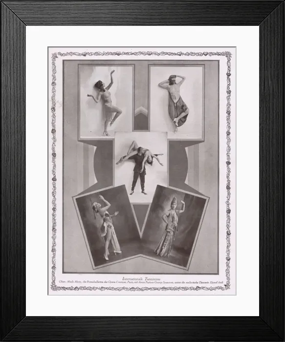 Framed Print : International dancers in Herman Hallers Noch und Noch, Admiralspalast Framed Print : International dancers in Herman Hallers Noch und Noch, Admiralspalast