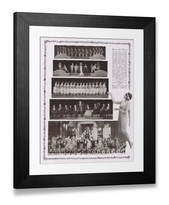 Framed Print : Various scenes from Herman Hallers Noch und Noch, Admiralspalast Framed Print : Various scenes from Herman Hallers Noch und Noch, Admiralspalast