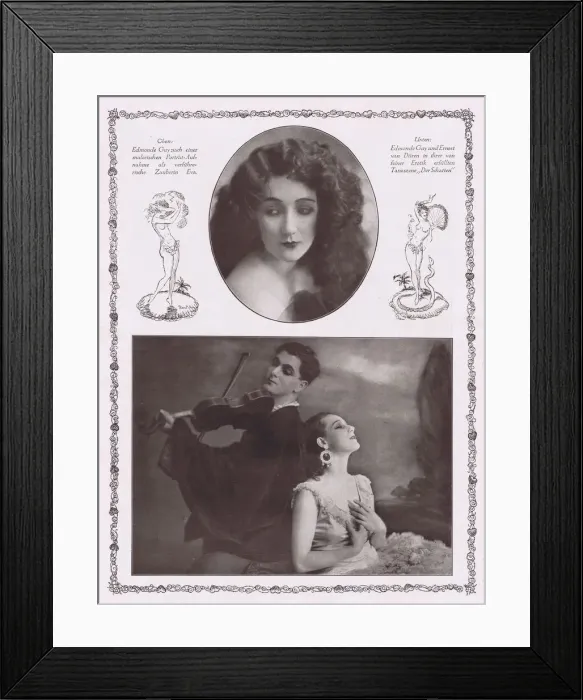 Framed Print : The French artists Edmonde Guy and Van Duren in Herman Hallers Noch und Noch Framed Print : The French artists Edmonde Guy and Van Duren in Herman Hallers Noch und Noch