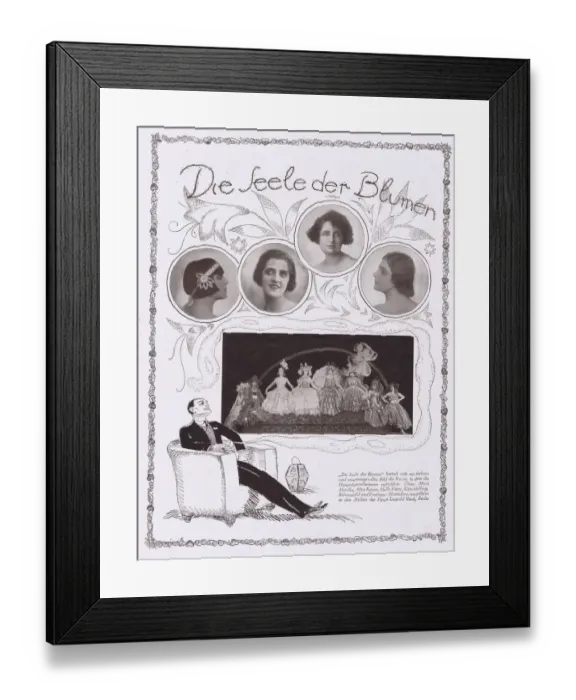 Framed Print : The scene Die Seele der Blumen (The Soul of Flowers) in Herman Hallers Noch und Noch Framed Print : The scene Die Seele der Blumen (The Soul of Flowers) in Herman Hallers Noch und Noch