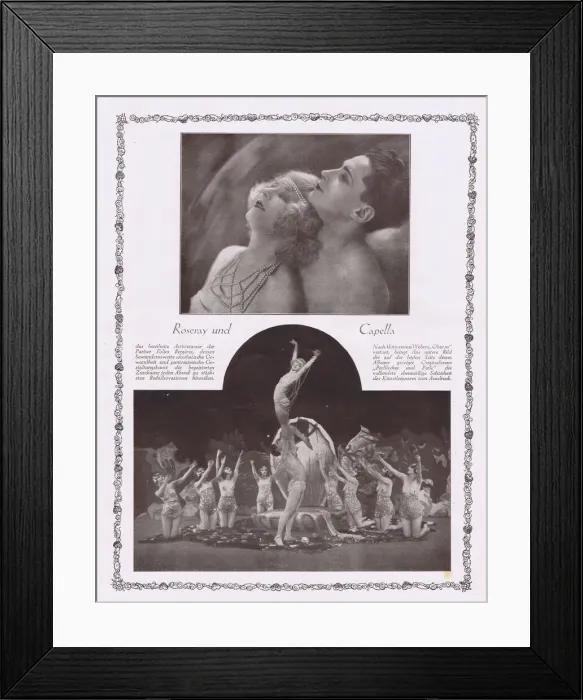 Framed Print : Roseray and Capella in Herman Hallers Noch und Noch, Admiralspalast Framed Print : Roseray and Capella in Herman Hallers Noch und Noch, Admiralspalast