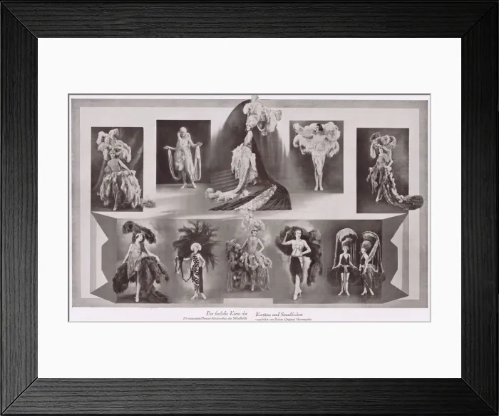Framed Print : A parade of some the exotic costumes in Herman Hallers Noch und Noch, Admiralspalast Framed Print : A parade of some the exotic costumes in Herman Hallers Noch und Noch, Admiralspalast