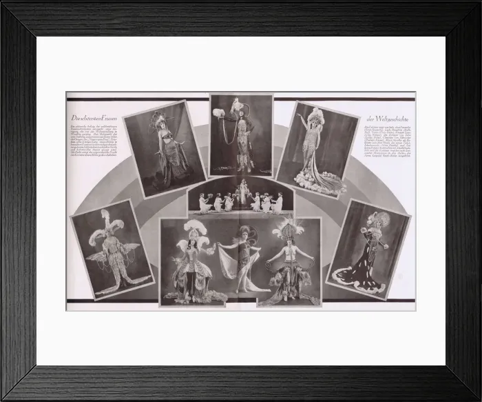 Framed Print : The scene The most beautiful women in history from Herman Haller Framed Print : The scene The most beautiful women in history from Herman Haller