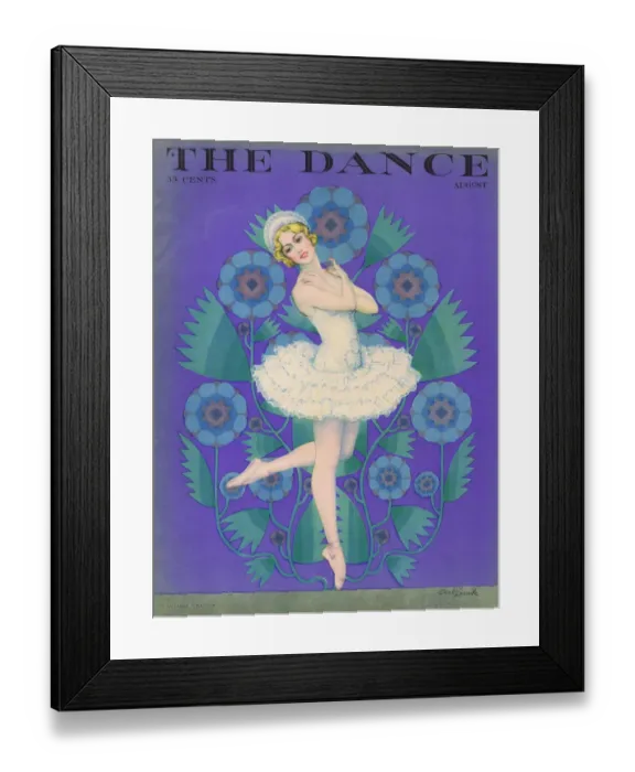Framed Print : Cover of Dance Magazine, August 1927 featuring Mary Eaton Date: 1927 Framed Print : Cover of Dance Magazine, August 1927 featuring Mary Eaton Date: 1927