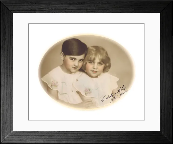 Framed Print : Jenny Dollys adopted daughters Manzi and Klari, early 1930s Date: early 1930s Framed Print : Jenny Dollys adopted daughters Manzi and Klari, early 1930s Date: early 1930s