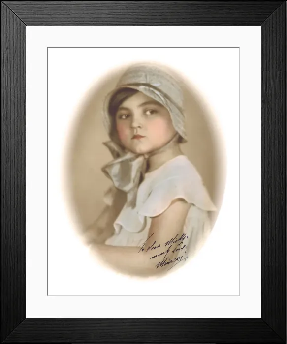 Framed Print : Jenny Dollys adopted daughter Manzi, early 1930s Date: early 1930s Framed Print : Jenny Dollys adopted daughter Manzi, early 1930s Date: early 1930s