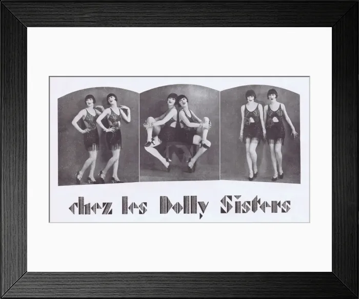 Framed Print : The Dolly Sisters in Paris 1927. Probably in costume from the show Paris-New York Framed Print : The Dolly Sisters in Paris 1927. Probably in costume from the show Paris-New York