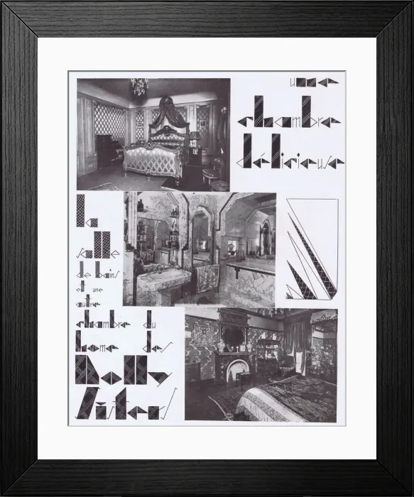 Framed Print : Three views of rooms in Jenny Dollys house in Paris, 1927 Date: 1927 Framed Print : Three views of rooms in Jenny Dollys house in Paris, 1927 Date: 1927