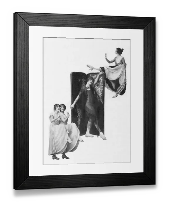 Framed Print : Three photographs of the Dolly Sisters, New York, 1912 Date: 1912 Framed Print : Three photographs of the Dolly Sisters, New York, 1912 Date: 1912