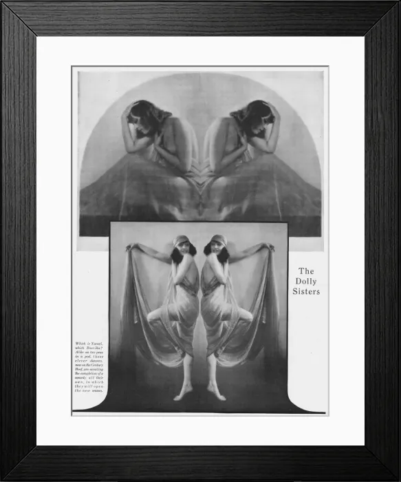 Framed Print : The Dolly Sisters, New York, 1918 Date: 1918 Framed Print : The Dolly Sisters, New York, 1918 Date: 1918
