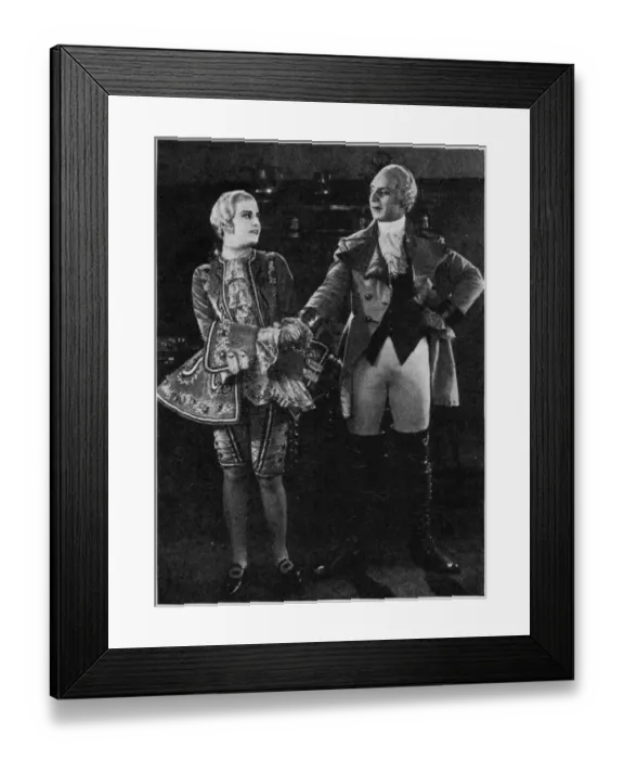 Framed Print : Ivan Mosjoukine and Jenny Jugo in a scene from the film Casanova (1927 Framed Print : Ivan Mosjoukine and Jenny Jugo in a scene from the film Casanova (1927