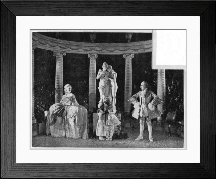 Framed Print : Ivan Mosjoukine and Dianne Karenne in a scene from the film Casanova (1927 Framed Print : Ivan Mosjoukine and Dianne Karenne in a scene from the film Casanova (1927