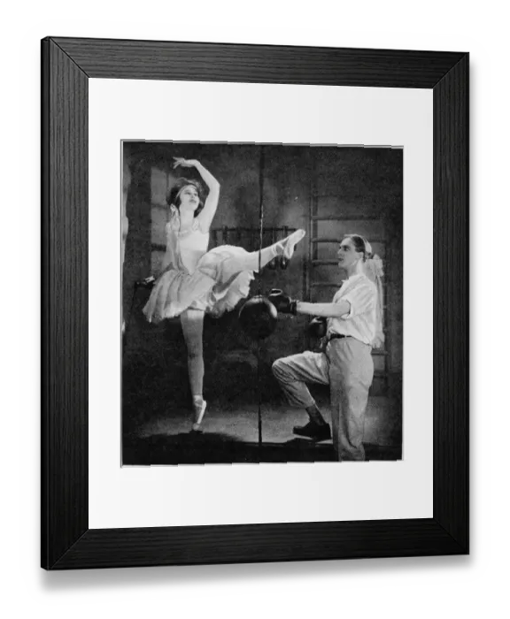 Framed Print : Lilian Harvey and Nils Asther rehearsing for the German film The Girl in the Taxi (1927) Framed Print : Lilian Harvey and Nils Asther rehearsing for the German film The Girl in the Taxi (1927)