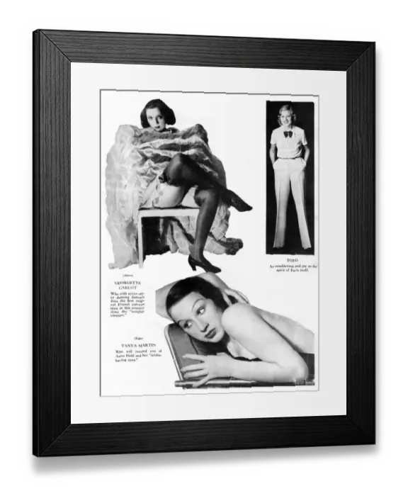 Framed Print : Scenes from the show Revue Folies Bergere at the French Casino, Chicago Framed Print : Scenes from the show Revue Folies Bergere at the French Casino, Chicago