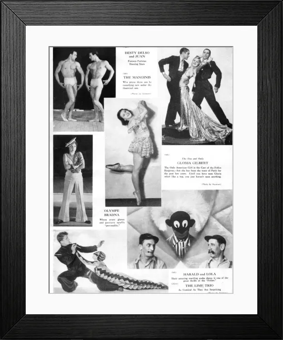 Framed Print : Scenes from the show Revue Folies Bergere at the French Casino, Chicago Framed Print : Scenes from the show Revue Folies Bergere at the French Casino, Chicago