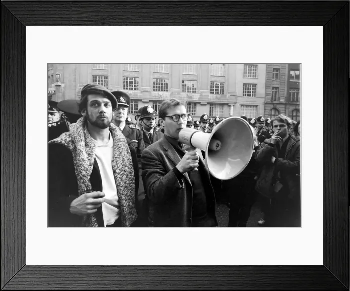 Framed Print : Demonstration in London -- the man on the left is probably Sid Rawle (1945-2010) Framed Print : Demonstration in London -- the man on the left is probably Sid Rawle (1945-2010)