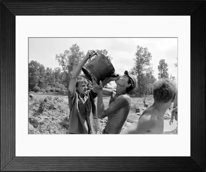 Framed Print : Boys taking part in a Communist Youth labour camp in former Yugoslavia Framed Print : Boys taking part in a Communist Youth labour camp in former Yugoslavia
