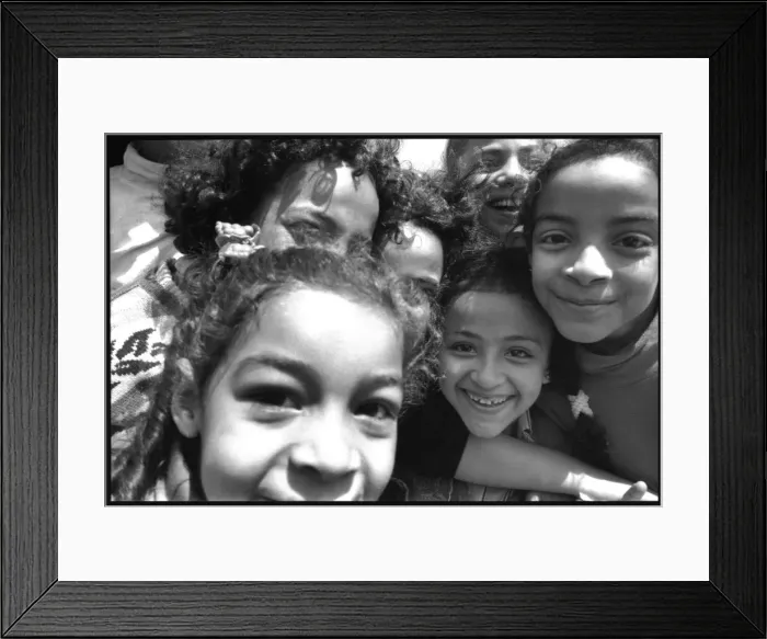 Framed Print : Close-up - Egyptian children, Cairo, Egypt. Date: 1980s Framed Print : Close-up - Egyptian children, Cairo, Egypt. Date: 1980s