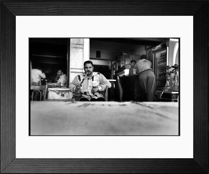 Framed Print : Smoking interior Egyptian cafe, Cairo, Egypt. Date Framed Print : Smoking interior Egyptian cafe, Cairo, Egypt. Date