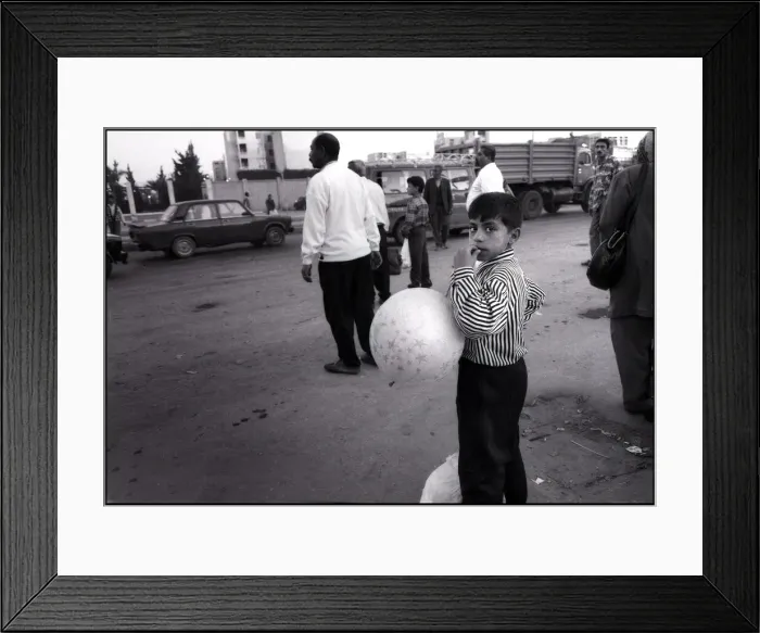 Framed Print : Egyptian boy with balloon Alexandria, Egypt. Date Framed Print : Egyptian boy with balloon Alexandria, Egypt. Date