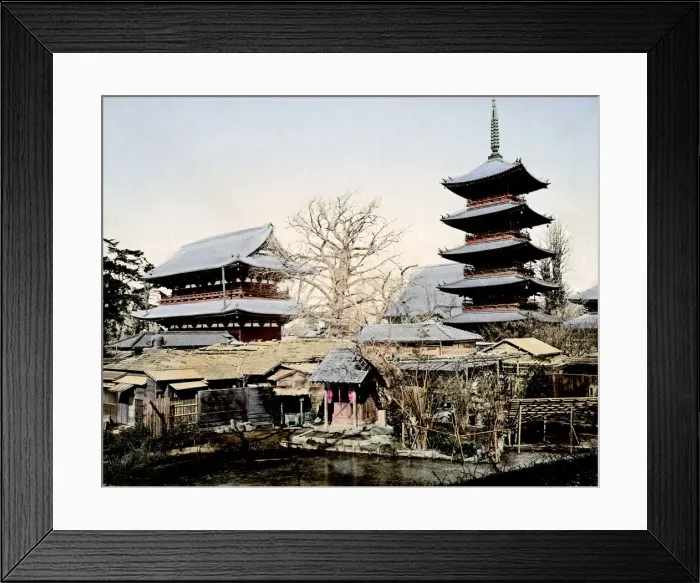 Framed Print : Asakusa, Tokyo Japan circa 1880s. Date: circa 1880s Framed Print : Asakusa, Tokyo Japan circa 1880s. Date: circa 1880s