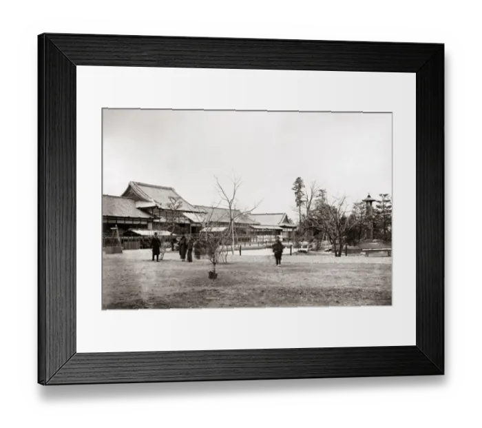 Framed Print : Former royal palace, Kyoto, Japan, circa 1880s. Date: circa 1880s Framed Print : Former royal palace, Kyoto, Japan, circa 1880s. Date: circa 1880s