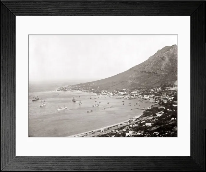 Framed Print : Simons Town, South Africa, circa 1890s. Date: circa 1890s Framed Print : Simons Town, South Africa, circa 1890s. Date: circa 1890s