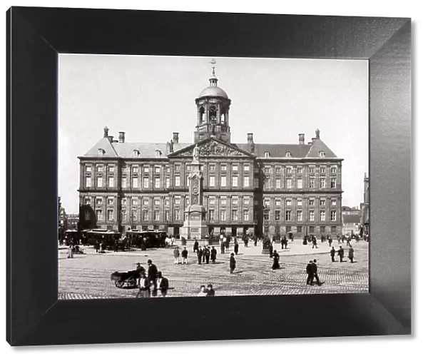 Royal Palace, Amsterdam, 1890s. Date: 1890s