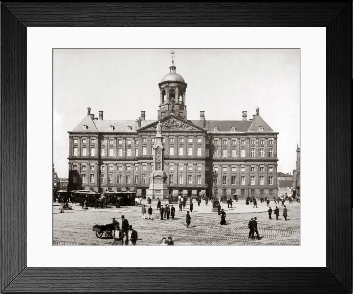 Framed Print : Royal Palace, Amsterdam, 1890s. Date: 1890s Framed Print : Royal Palace, Amsterdam, 1890s. Date: 1890s