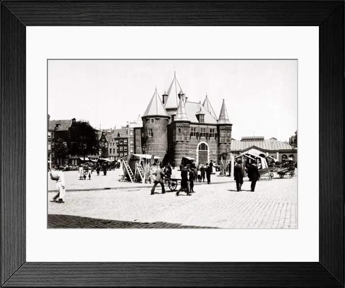 Framed Print : Waterlooplein market, old Jewish quarter, Amsterdam 1890s. Date: 1890s Framed Print : Waterlooplein market, old Jewish quarter, Amsterdam 1890s. Date: 1890s