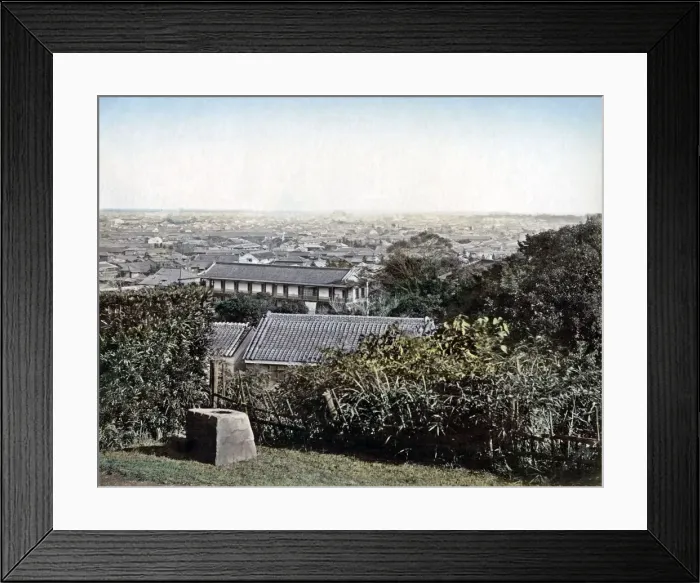 Framed Print : View of Tokyo, Japan, circa 1880s. Date: circa 1880s Framed Print : View of Tokyo, Japan, circa 1880s. Date: circa 1880s
