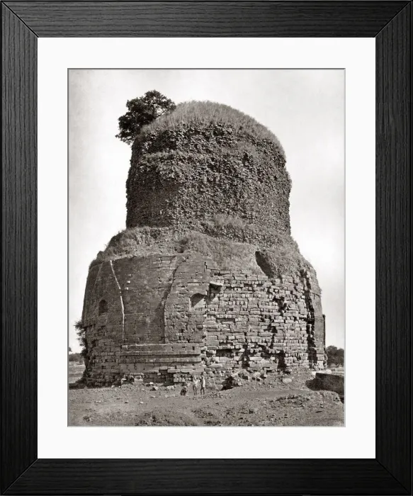 Framed Print : Benares, Varanasi, India, 1860s - Ancient tower at Sarnath Date: 1860s Framed Print : Benares, Varanasi, India, 1860s - Ancient tower at Sarnath Date: 1860s