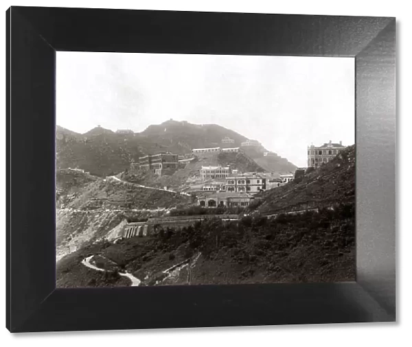 Houses on the Peak, Hong Kong, circa 1890s. Date: circa 1890s