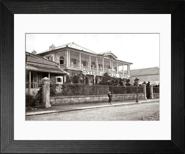 Framed Print : The International Hotel, Yokohama 1870s. Date: 1870s Framed Print : The International Hotel, Yokohama 1870s. Date: 1870s