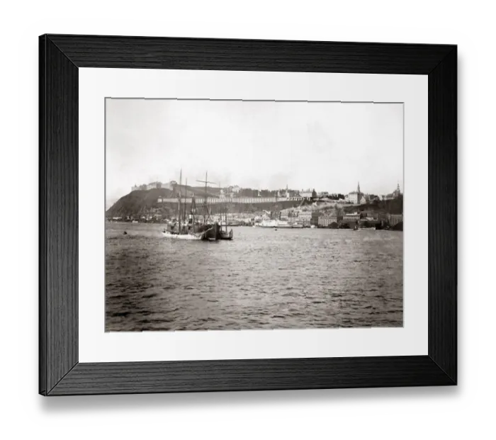 Framed Print : Quebec, Canada, circa 1880s. Date: circa 1880s Framed Print : Quebec, Canada, circa 1880s. Date: circa 1880s