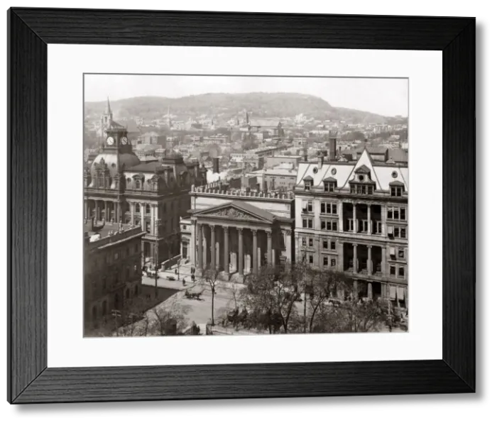Framed Print : Montreal, Canada, circa 1880s. Date: circa 1880s Framed Print : Montreal, Canada, circa 1880s. Date: circa 1880s