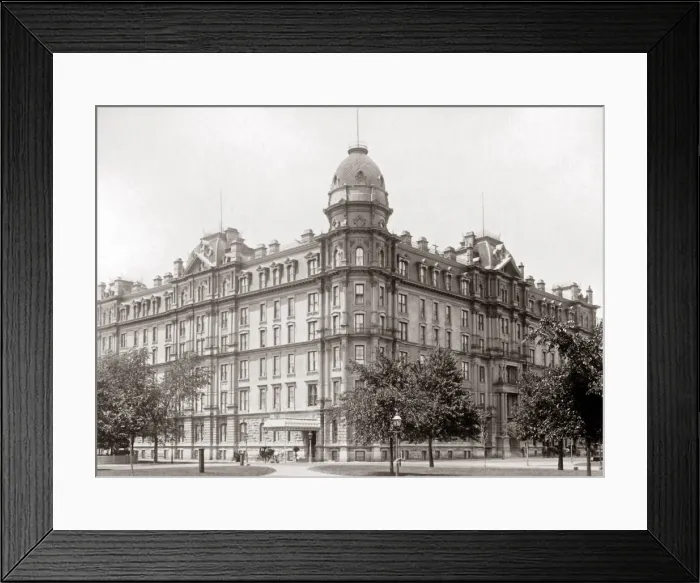 Framed Print : Windsor Hotel, Montreal, Canada, circa 1880s. Date: circa 1880s Framed Print : Windsor Hotel, Montreal, Canada, circa 1880s. Date: circa 1880s