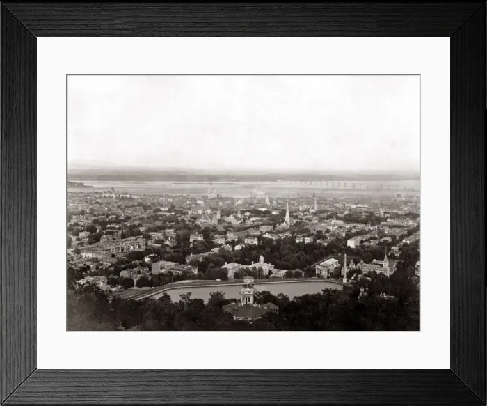 Framed Print : View of Montreal, Canada, circa 1880s. Date: circa 1880s Framed Print : View of Montreal, Canada, circa 1880s. Date: circa 1880s