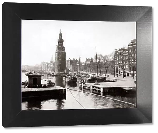 Mint Tower, Amsterdam, circa 1890. Date: circa 1890