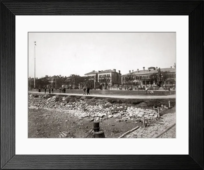 Framed Print : The Bund, Shanghai, China, circa 1890. Date: circa 1890 Framed Print : The Bund, Shanghai, China, circa 1890. Date: circa 1890