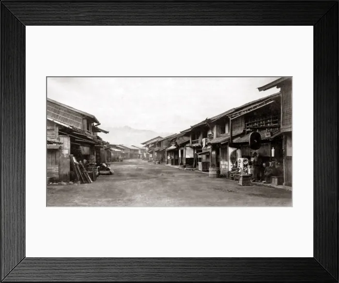 Framed Print : Odawara, Japan circa 1870s. Date: circa 1870s Framed Print : Odawara, Japan circa 1870s. Date: circa 1870s
