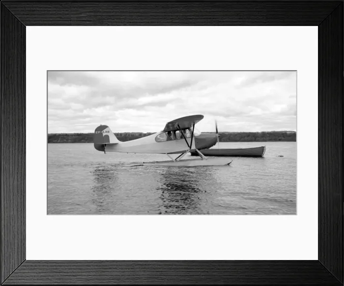 Framed Print : Aeronca Champion Floatplane CF-LAB Framed Print : Aeronca Champion Floatplane CF-LAB