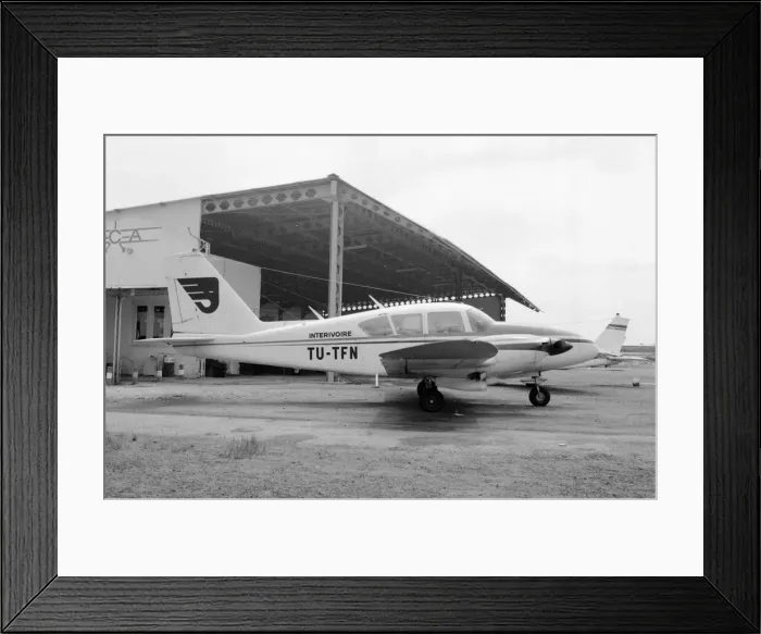 Framed Print : Piper PA-23-250 Aztec TU-TFN Framed Print : Piper PA-23-250 Aztec TU-TFN