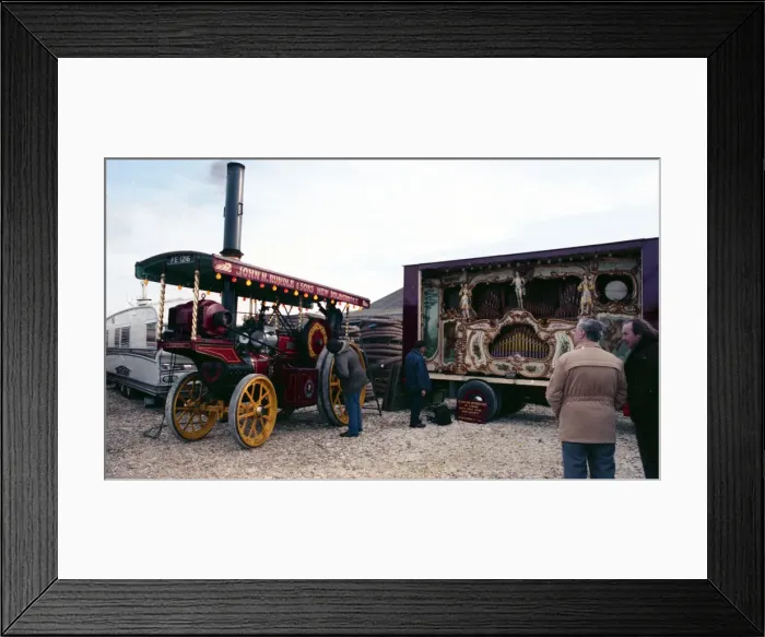 Framed Print : Foster Showmans Tractor 13149, Venture Framed Print : Foster Showmans Tractor 13149, Venture