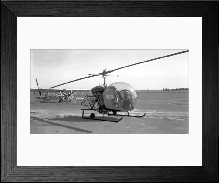 Framed Print : Bell 47G ZK-HAL Framed Print : Bell 47G ZK-HAL