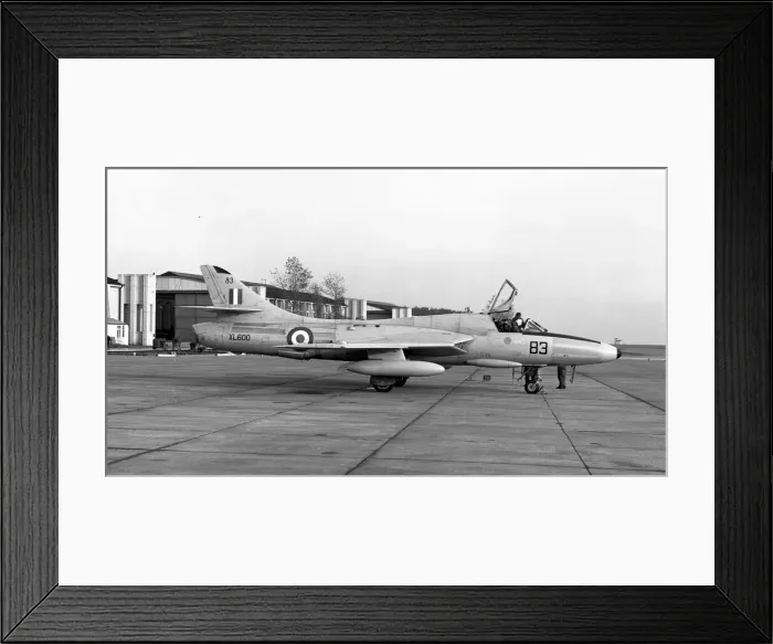 Framed Print : Royal Air Force - Hawker Hunter T. 7 XL600 Framed Print : Royal Air Force - Hawker Hunter T. 7 XL600