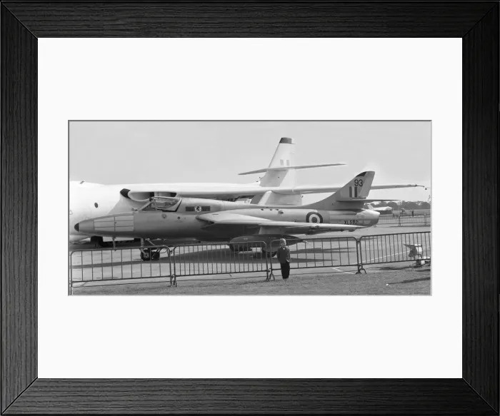 Framed Print : Royal Air Force - Hawker Hunter T. 7 XL592 Framed Print : Royal Air Force - Hawker Hunter T. 7 XL592
